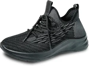 VANGELO Women Professional Slip Resistant Work Sneaker Shoe for Food Service Health Care Nurse AVA and ARIA Black