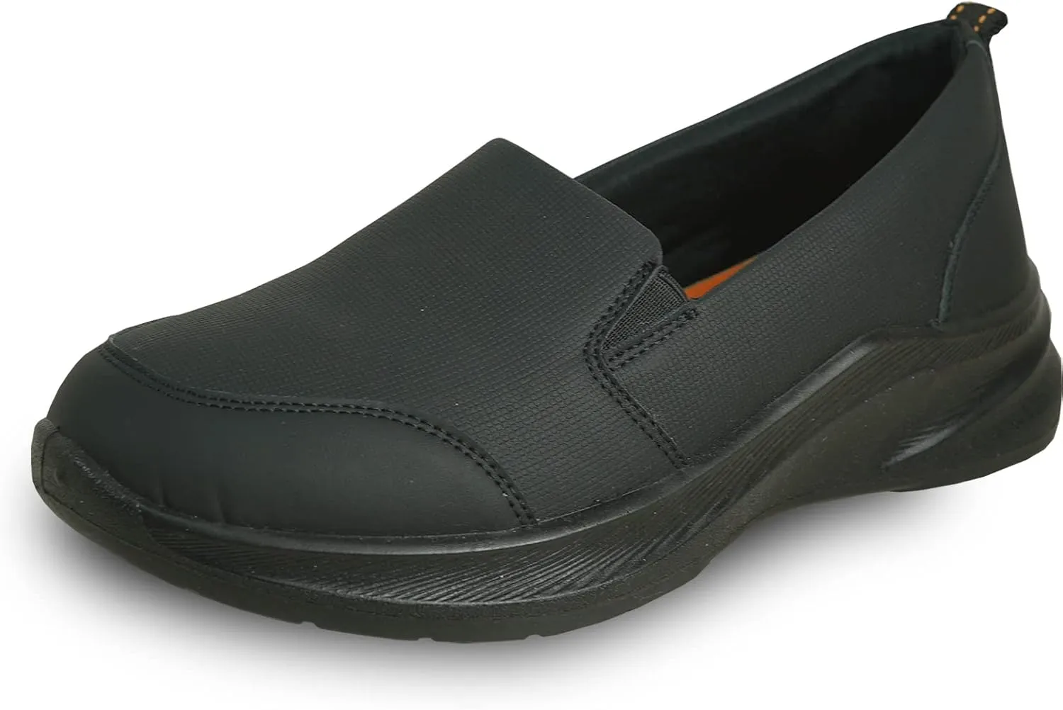 VANGELO Women Professional Slip Resistant Work Sneaker Shoe for Food Service Health Care Nurse AVA and ARIA Black