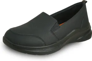 VANGELO Women Professional Slip Resistant Work Sneaker Shoe for Food Service Health Care Nurse AVA and ARIA Black