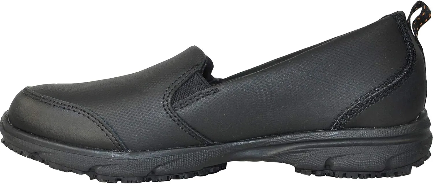 VANGELO Women Professional Slip Resistant Work Sneaker Shoe for Food Service Health Care Nurse AVA and ARIA Black