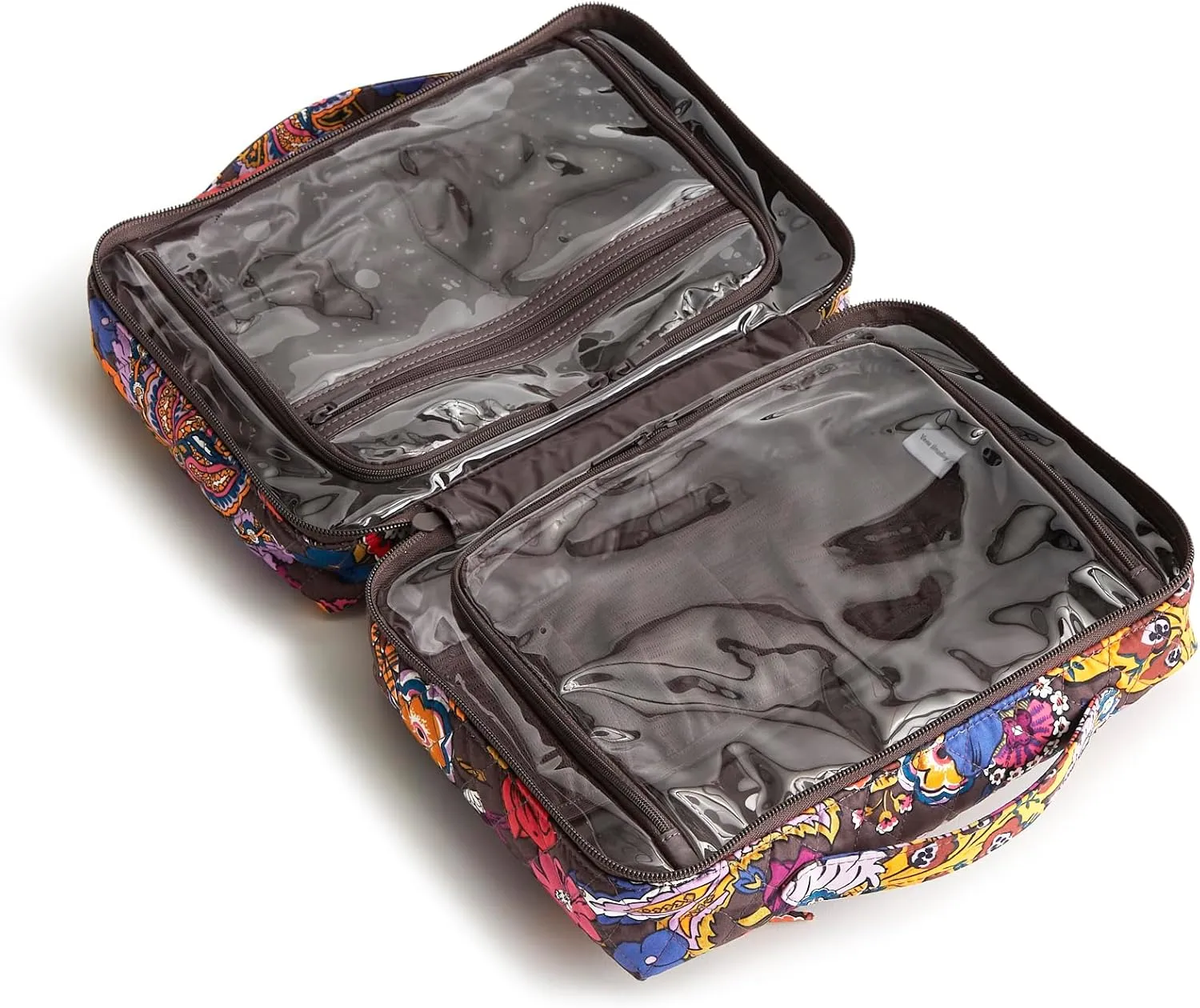 Vera Bradley Premium Cotton Lay Flat Travel Organizer, Colorful Bouquet