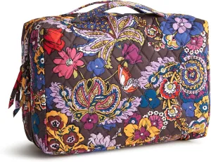 Vera Bradley Premium Cotton Lay Flat Travel Organizer, Colorful Bouquet