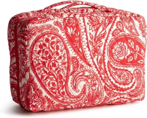 Vera Bradley Premium Cotton Lay Flat Travel Organizer, Paisley Key