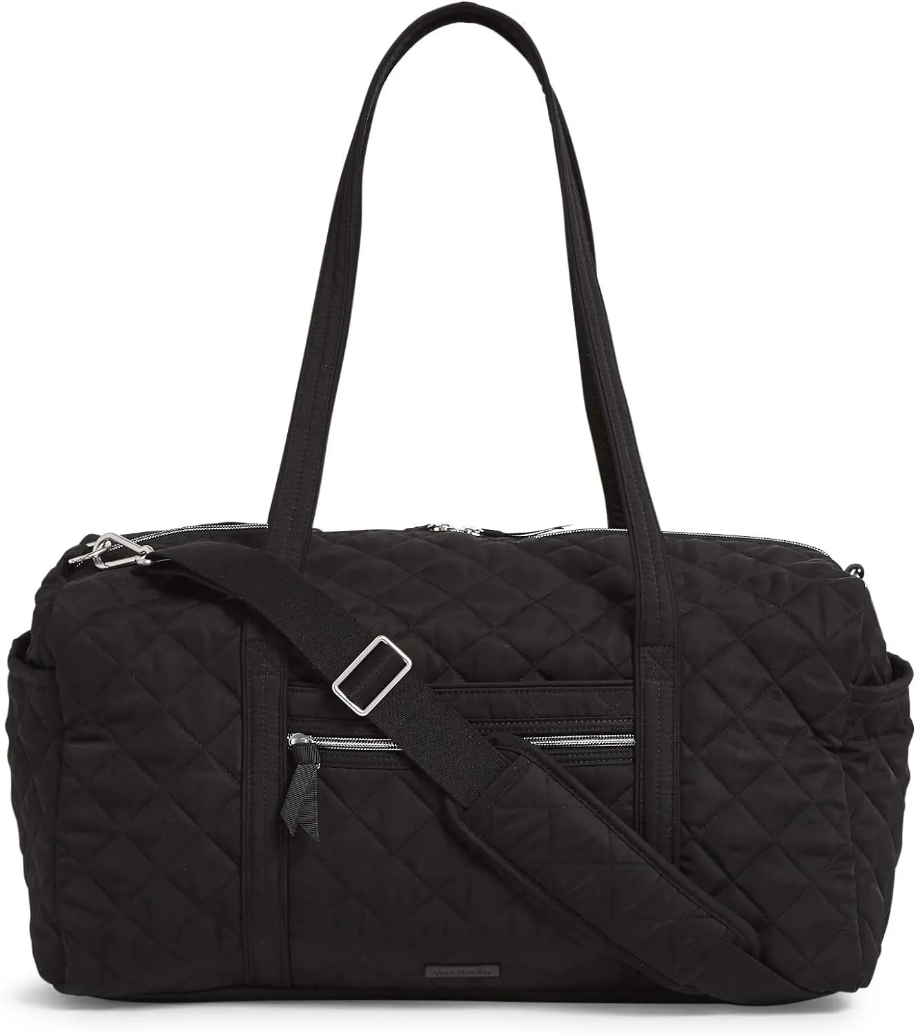 Vera Bradley Women's Performance Twill Medium Travel Duffle Bag, Black, One Size
