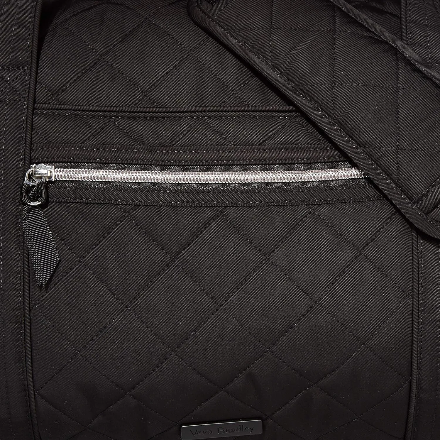 Vera Bradley Women's Performance Twill Medium Travel Duffle Bag, Black, One Size