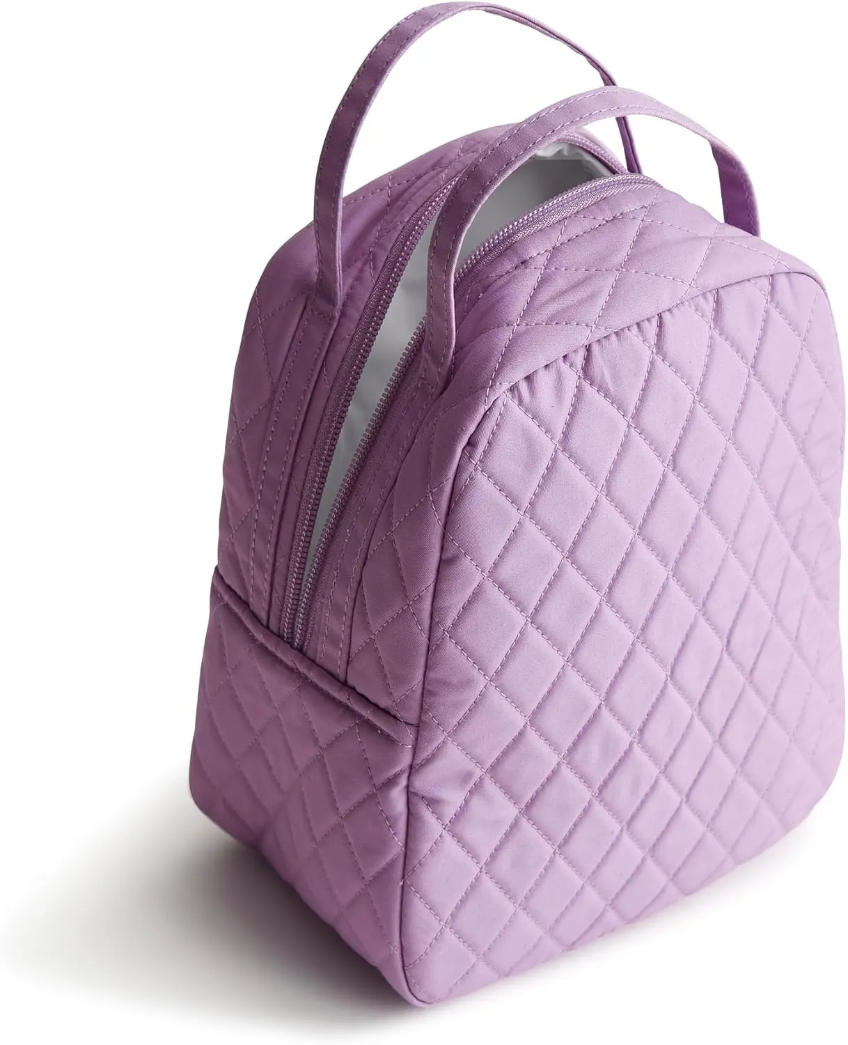 Vera Bradley Women's Premium Cotton Lunch Bag, Purple Rhapsody, One Size