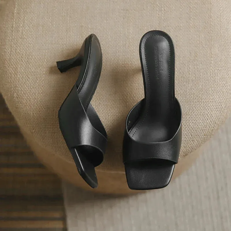 Victorian Soft Leather Heel Shoes
