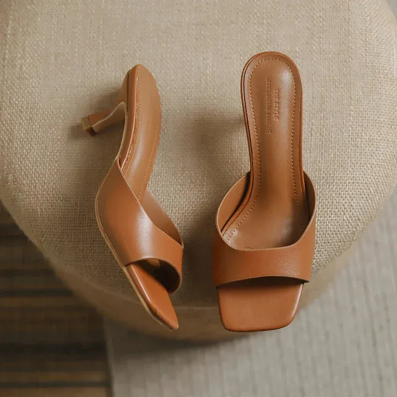 Victorian Soft Leather Heel Shoes