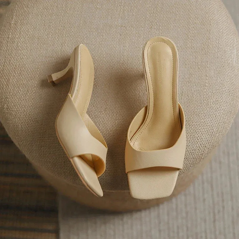 Victorian Soft Leather Heel Shoes