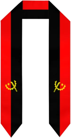 Vintage Flag Graduation Stole Scarf Shawl Sash for Abroad Student International Study Class of 2024