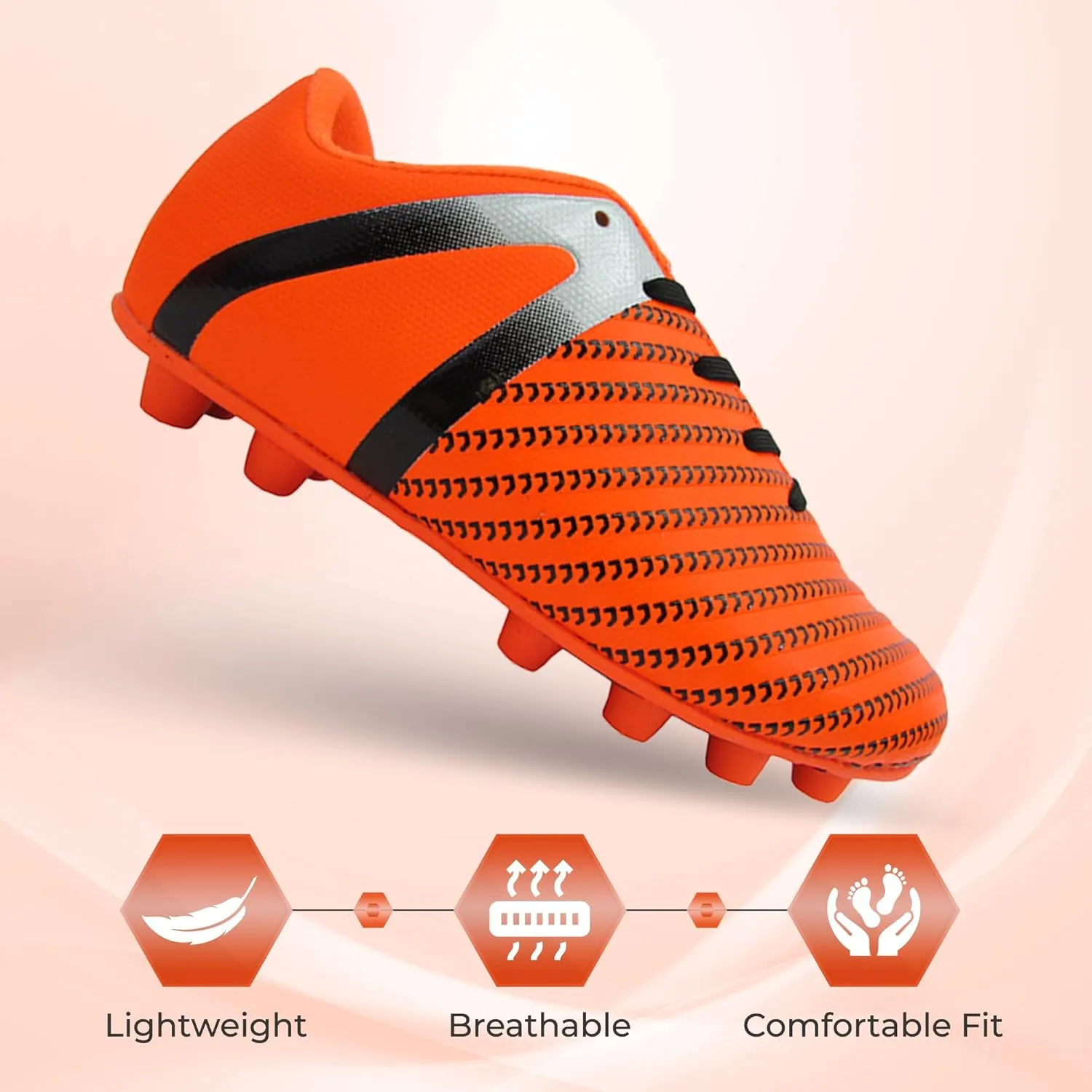 Vizari USA Impact Soccer Cleats for Kids – Youth Firm Ground Football Shoes | Breathable Design for Toddler, Little Kid & Big Kid Players