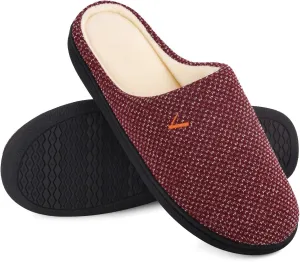 VONMAY Women's Slip On Slippers Warm Two-Tone Memory Foam House Shoes Lightweight Non-Slip Indoor Outdoor