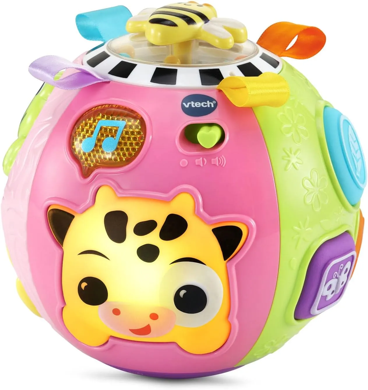 VTech Baby On-The-Moove Activity Ball with Textures, Pink