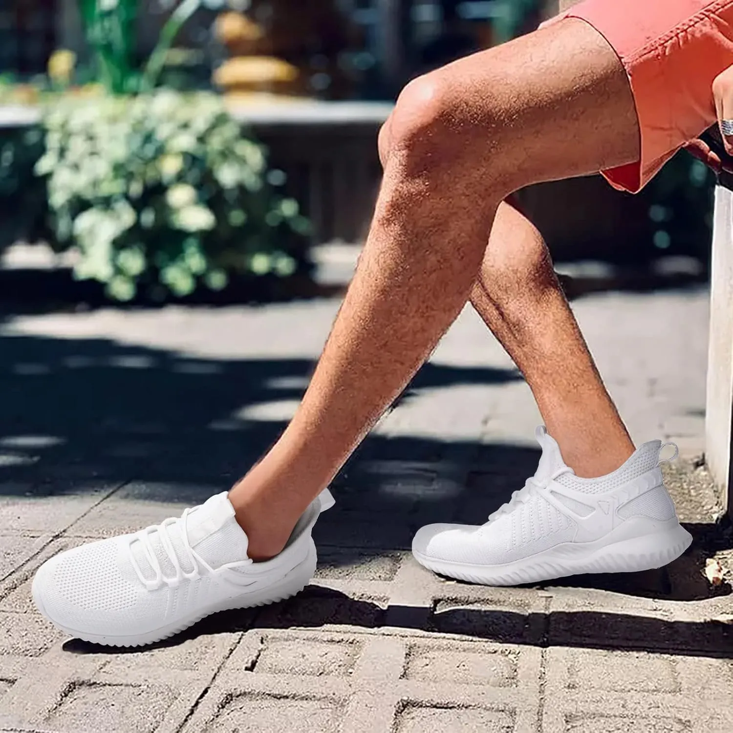 Walking Shoes for Men Sneakers - Slip on Tennis Running Memory Foam Shoes for Athletic Workout Gym Indoor Outdoor Lightweight Breathable Casual Sneakers