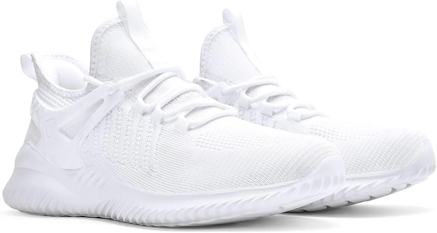 Walking Shoes for Men Sneakers - Slip on Tennis Running Memory Foam Shoes for Athletic Workout Gym Indoor Outdoor Lightweight Breathable Casual Sneakers