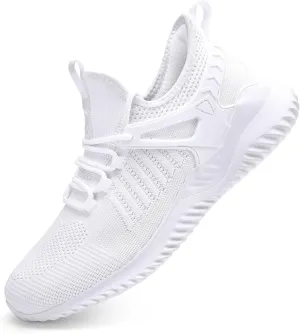Walking Shoes for Men Sneakers - Slip on Tennis Running Memory Foam Shoes for Athletic Workout Gym Indoor Outdoor Lightweight Breathable Casual Sneakers