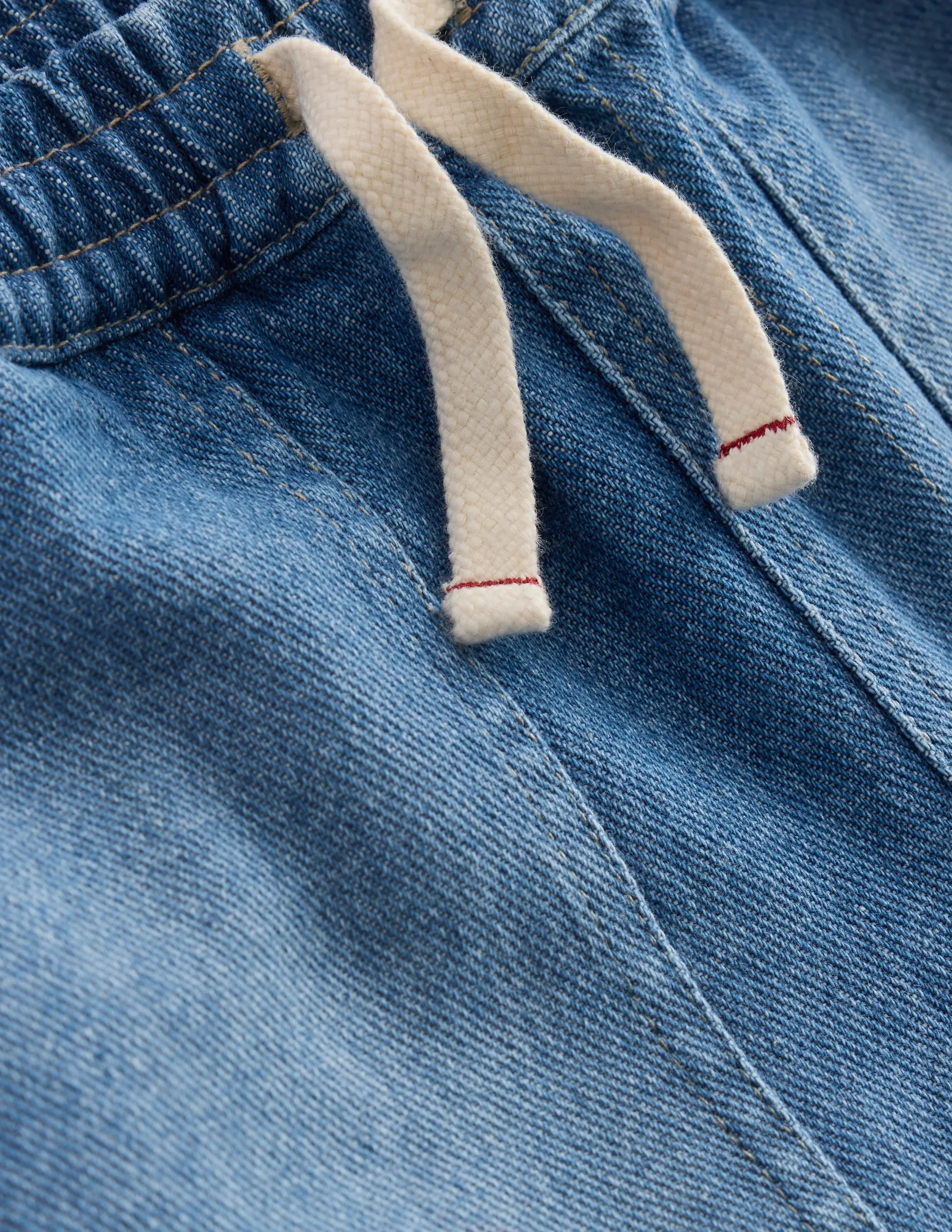 Warrior Knee Jeans-Mid Blue Wash