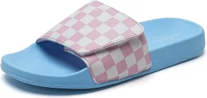 WateLves Girls & Boys Slide Sandals Kids Summer Slippers Slip On for Outdoor Beach Pool Shower (Little Kid/Big Kid)