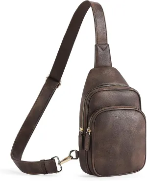 WESTBRONCO Sling Bag for Women Small Nylon Fanny Pack Lightweight Large-capacity Crossbody Bags