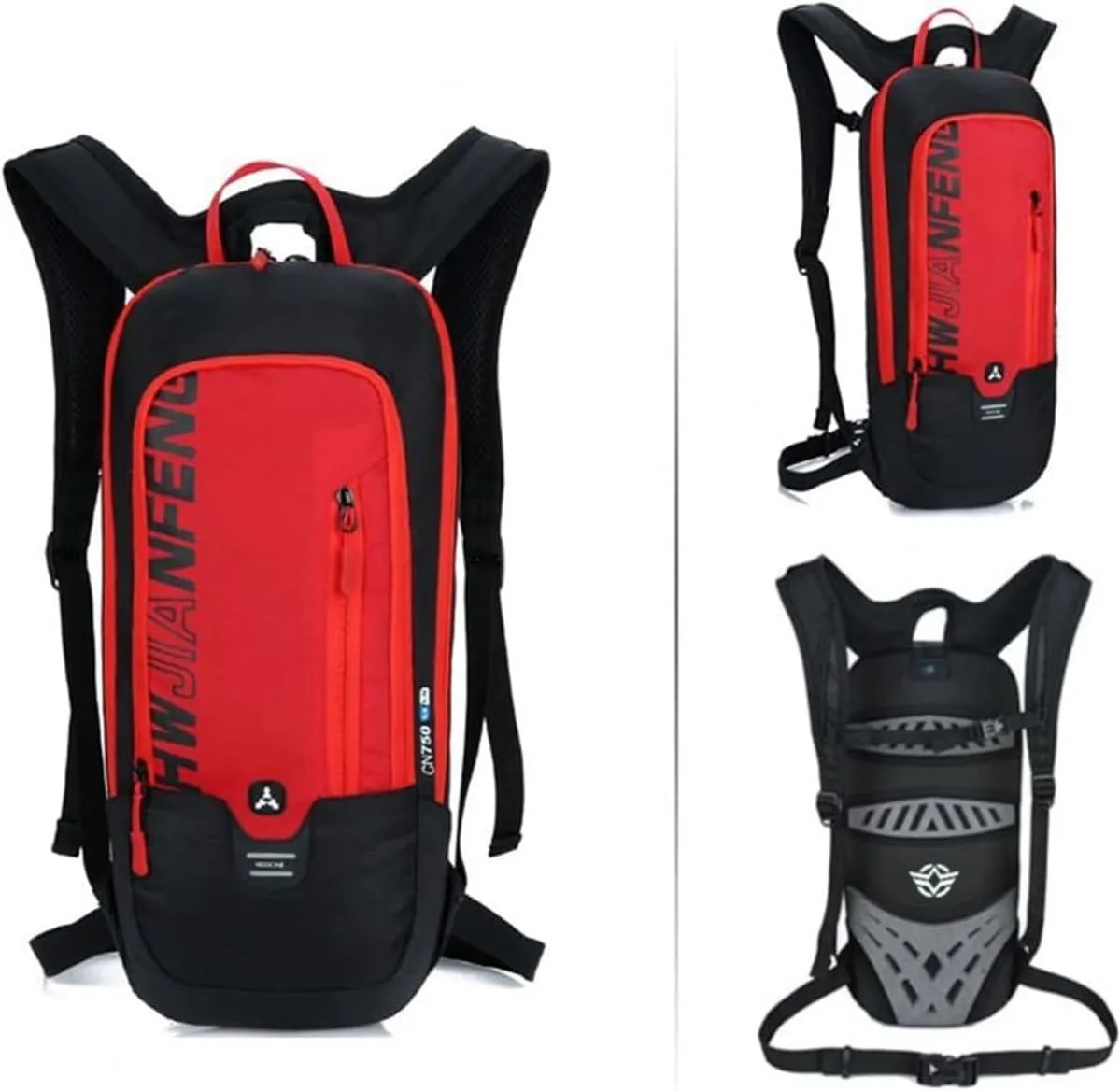 WINDCHASER Cycling Backpack, 10L Bicycle Backpack Waterproof Breathable Bag for Outdoor Travel Hiking Climbing Biking Running Skiing (Red)
