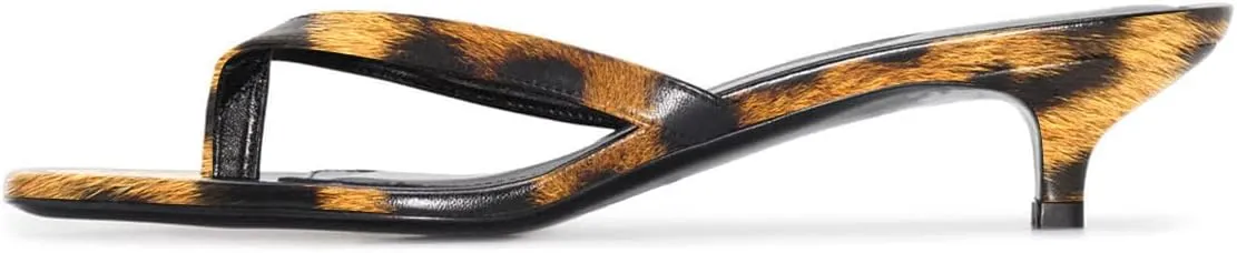 Women Comfy Thong Open Toe Low Heel Flip Flops Slip on Mules Summer Beach Vacation Casual Daily Slide Sandals Size 4-16 US