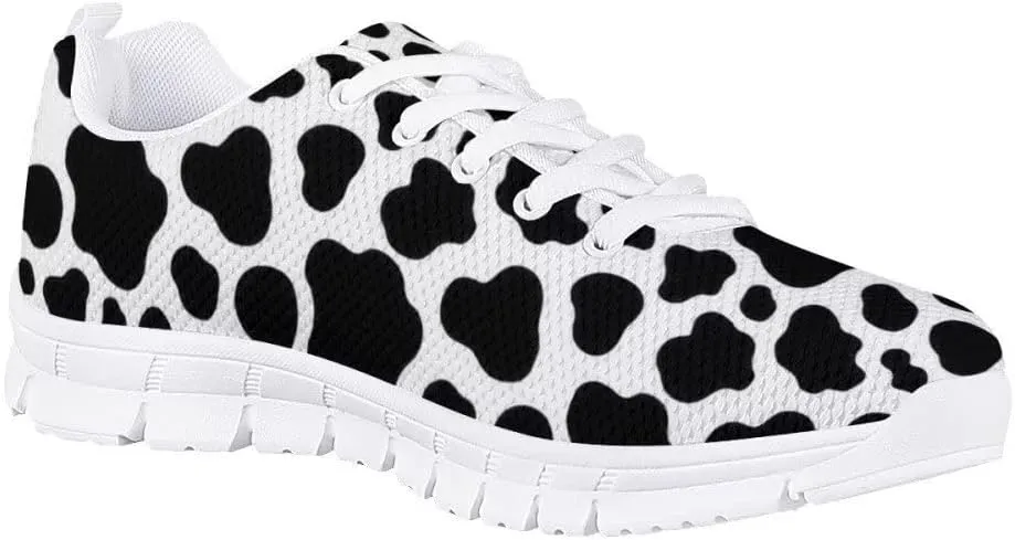 Women Floral/Leopard Print Running Sneaker Lightweight Walking Jogging Sports Shoes