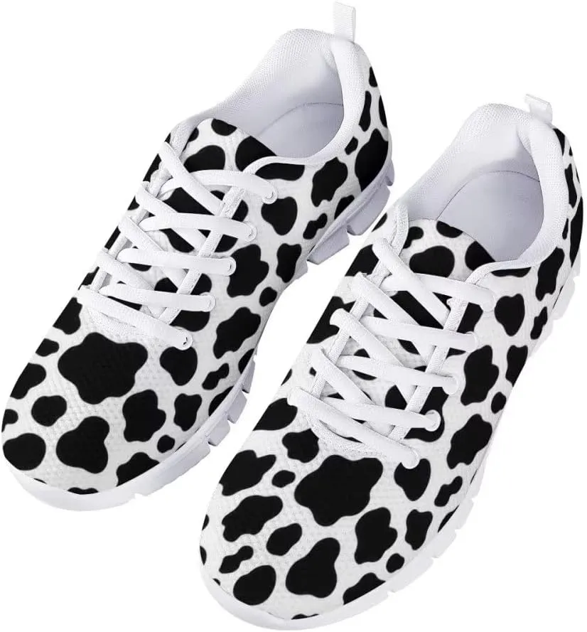 Women Floral/Leopard Print Running Sneaker Lightweight Walking Jogging Sports Shoes