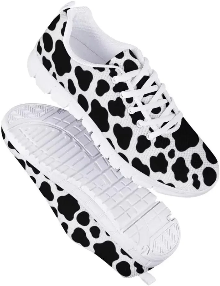 Women Floral/Leopard Print Running Sneaker Lightweight Walking Jogging Sports Shoes