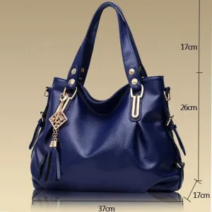 Women Handbag Soft PU Leather Bags Shoulder Bag For Lady Fashion Tote Bag