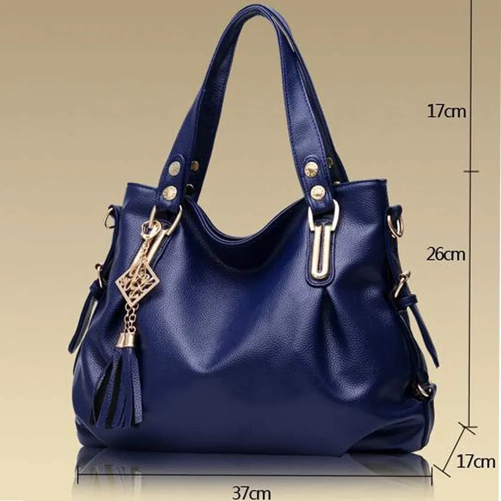 Women Handbag Soft PU Leather Bags Shoulder Bag For Lady Fashion Tote Bag