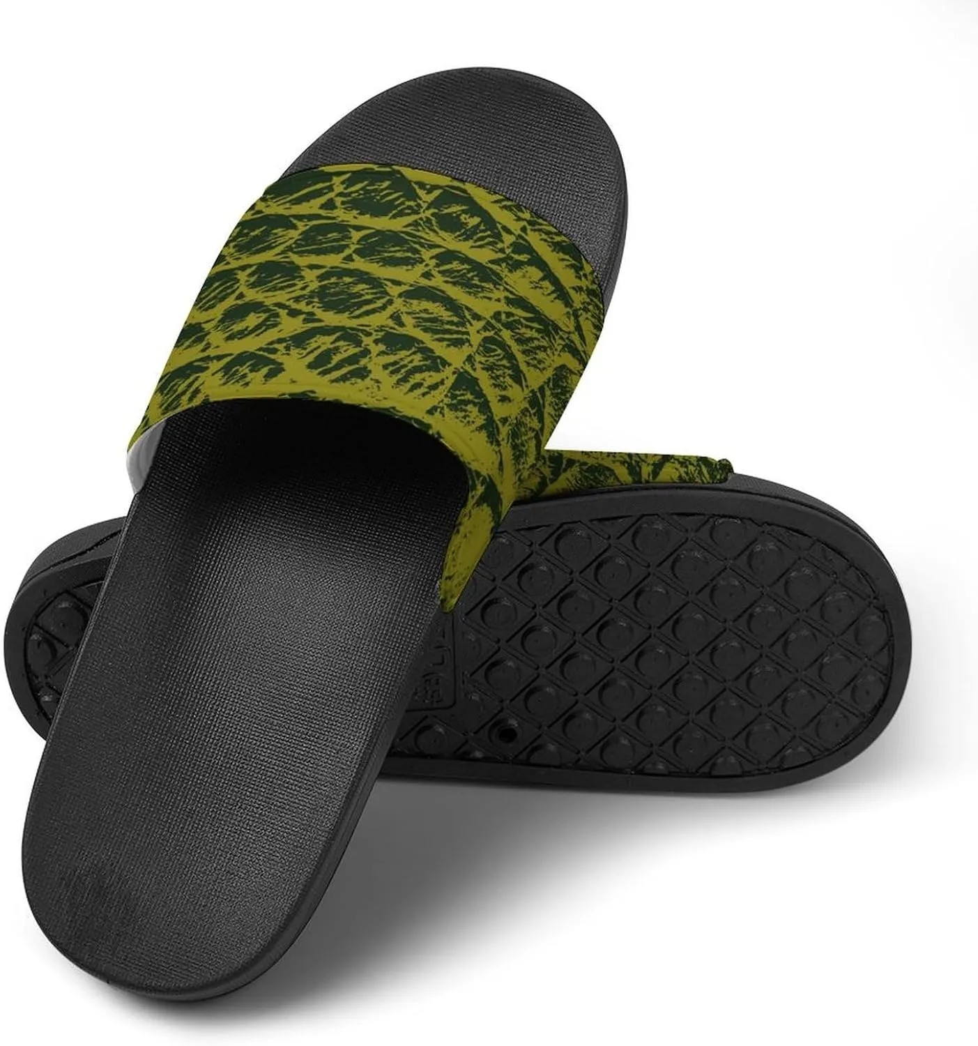 Women Men Slide Slippers Sandals Shower Home Beach House Shoes Gifts, Serpent Skin Snake