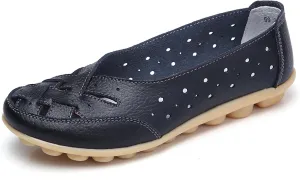 Women Penny Loafer Casual Comfort Slip on Shoes Walking Flat Driving Moccasins Wide Width Shoes Ladies