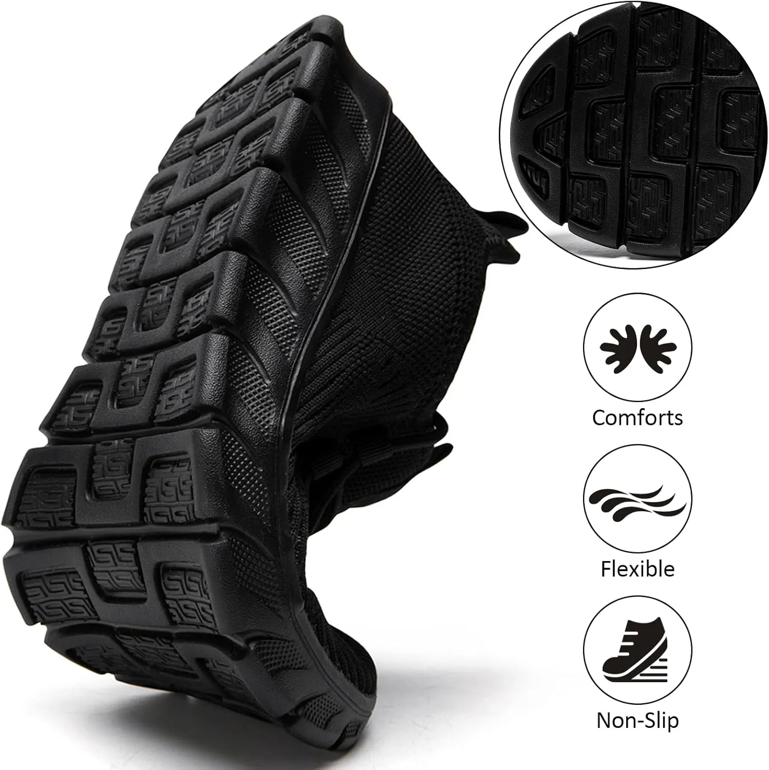 Women Running Shoes Tennis Walking Sneakers Lightweight Slip On Workout Gym Shoes