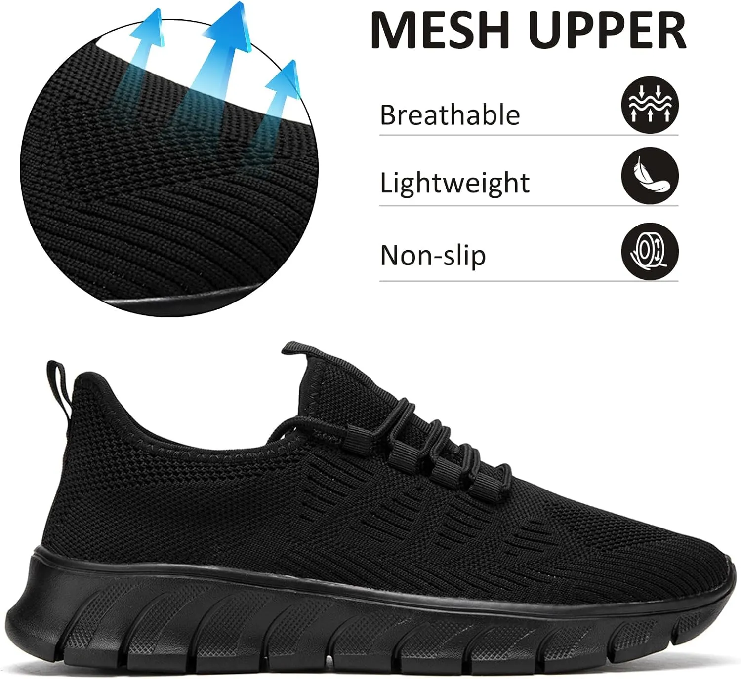 Women Running Shoes Tennis Walking Sneakers Lightweight Slip On Workout Gym Shoes
