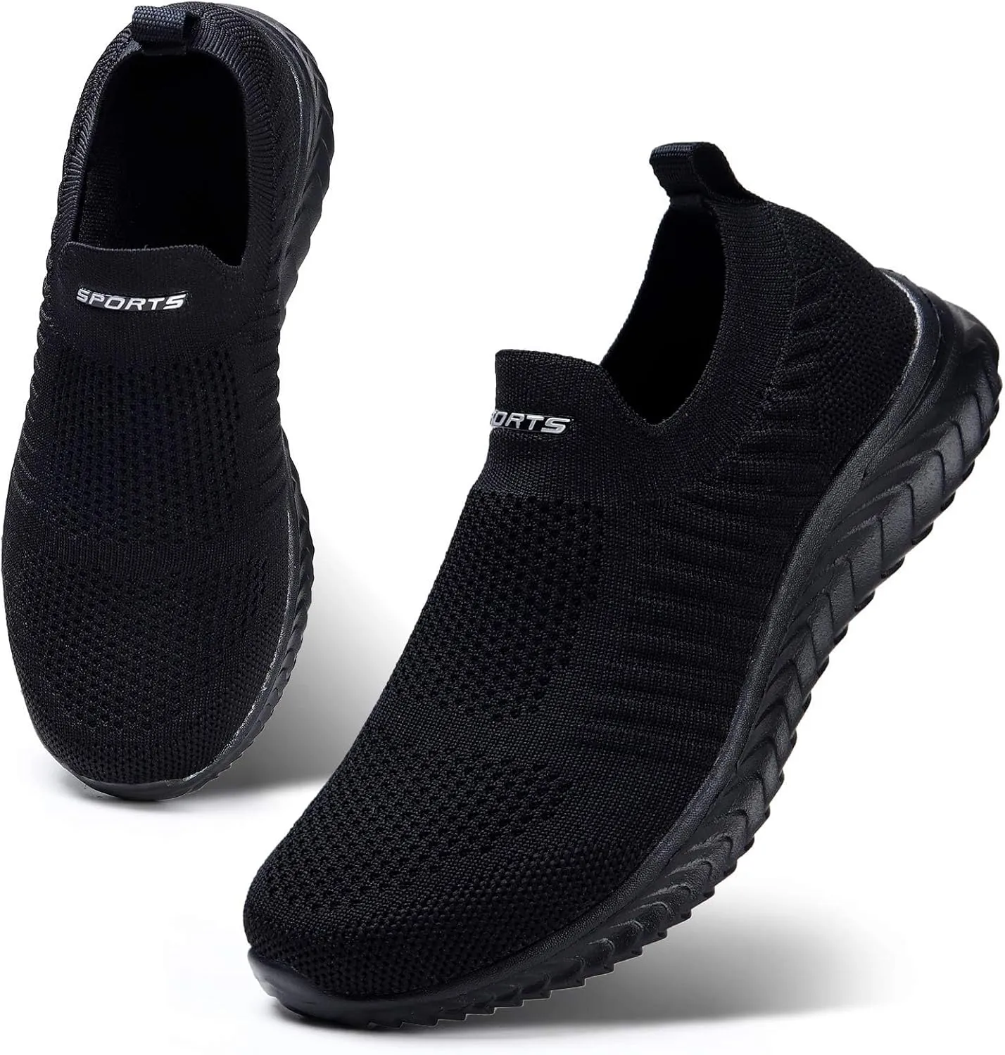 Women Slip On Walking Shoes Comfortable Sneakers Casual Lightweight Canvas Flats Non Slip Breathable Loafers
