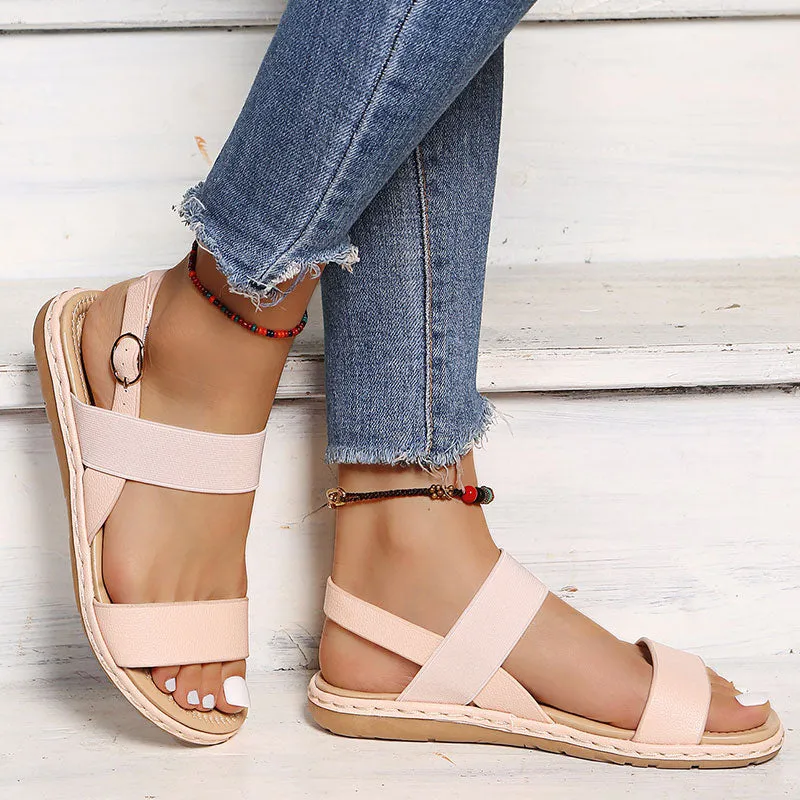 Women Summer Flat Shoes Soft Sandals