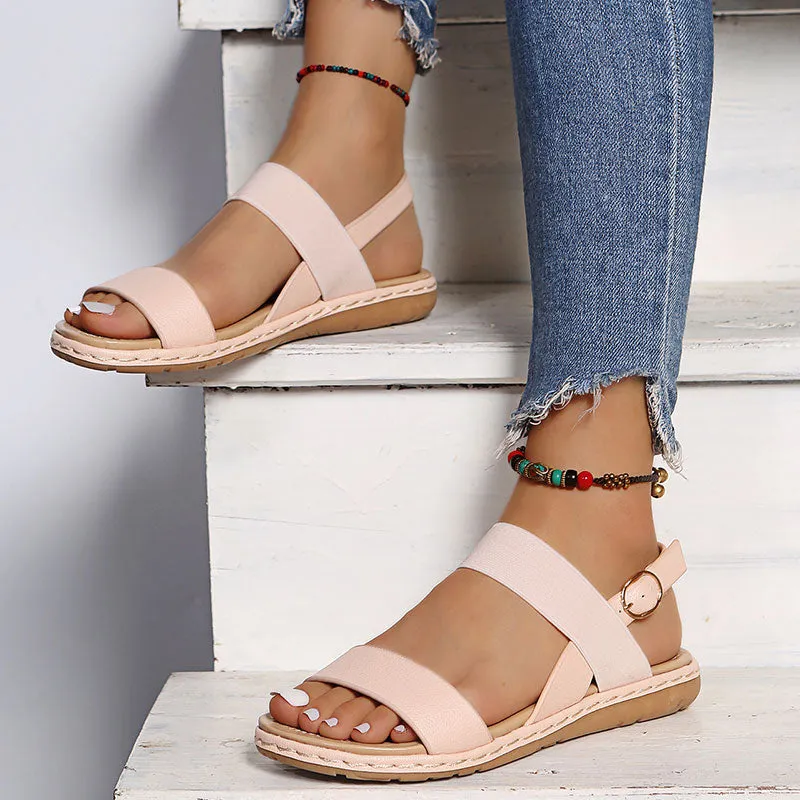 Women Summer Flat Shoes Soft Sandals