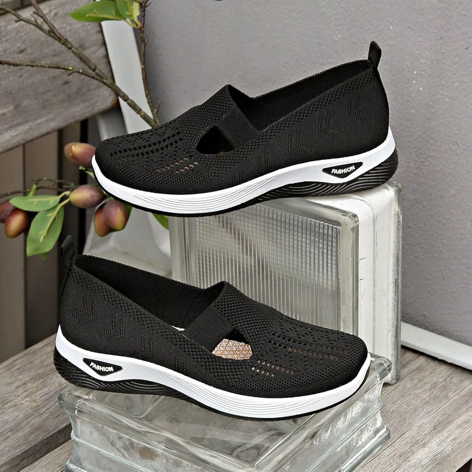 Women's Autumn and Winter Bow Soft Soled Slip On Flat Heels and Fleece Warm Shoes Women S Shoes