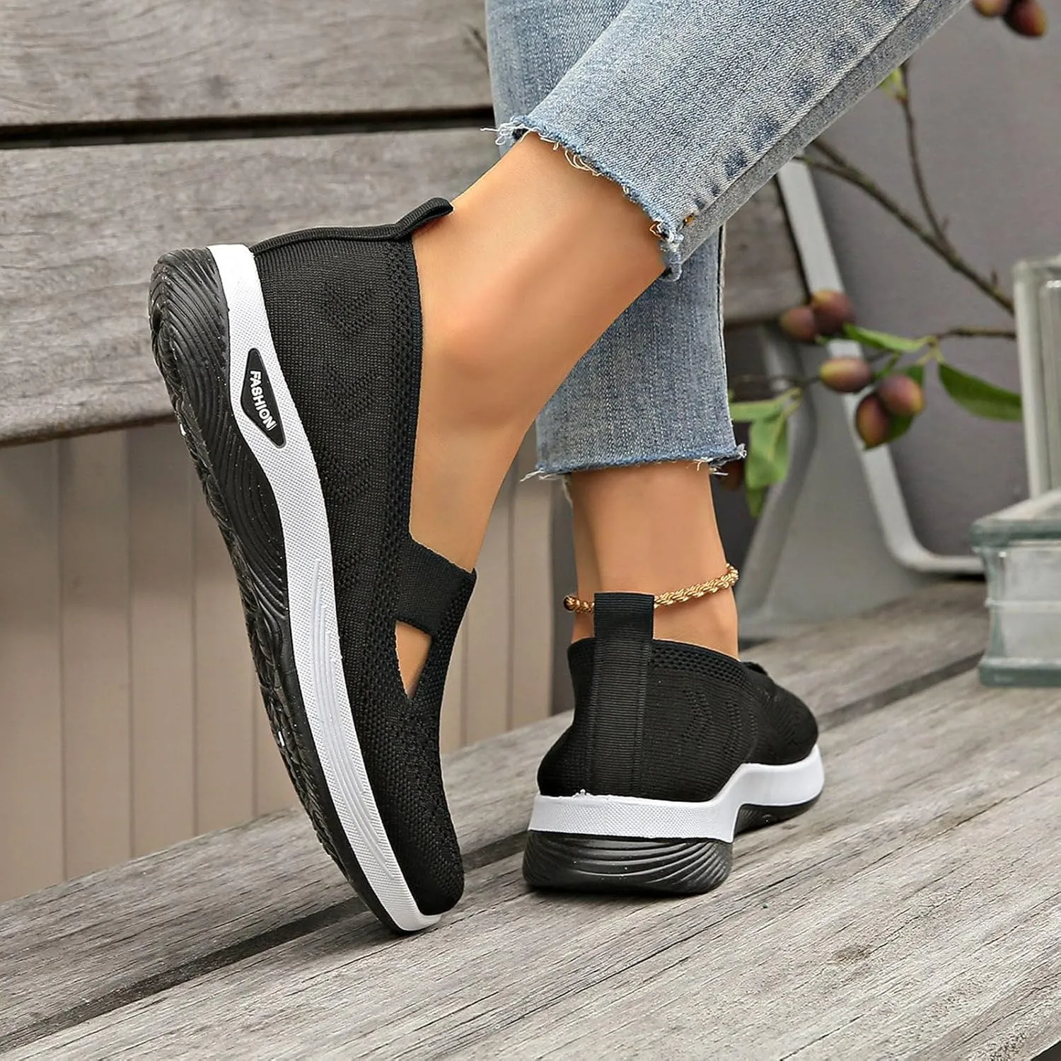 Women's Autumn and Winter Bow Soft Soled Slip On Flat Heels and Fleece Warm Shoes Women S Shoes