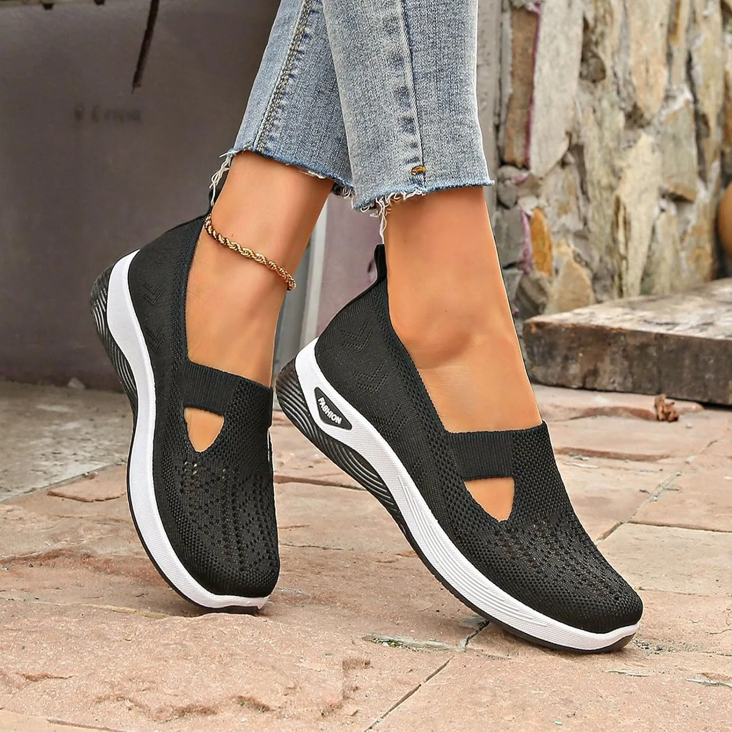 Women's Autumn and Winter Bow Soft Soled Slip On Flat Heels and Fleece Warm Shoes Women S Shoes