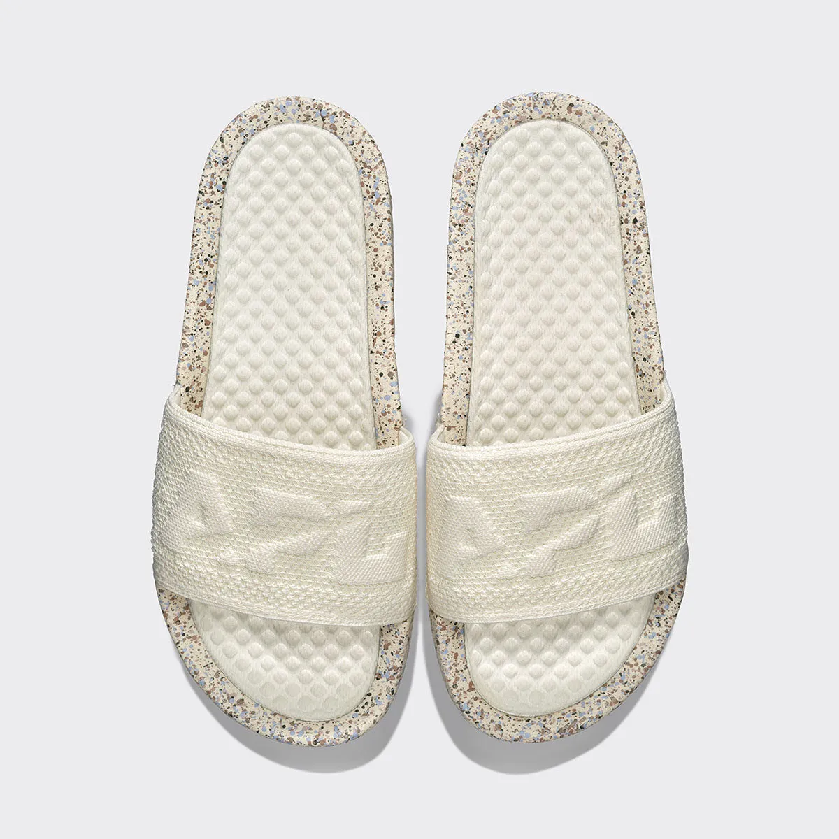 Women's | Big Logo TechLoom Slide | Pristine / Fatigue / Speckle