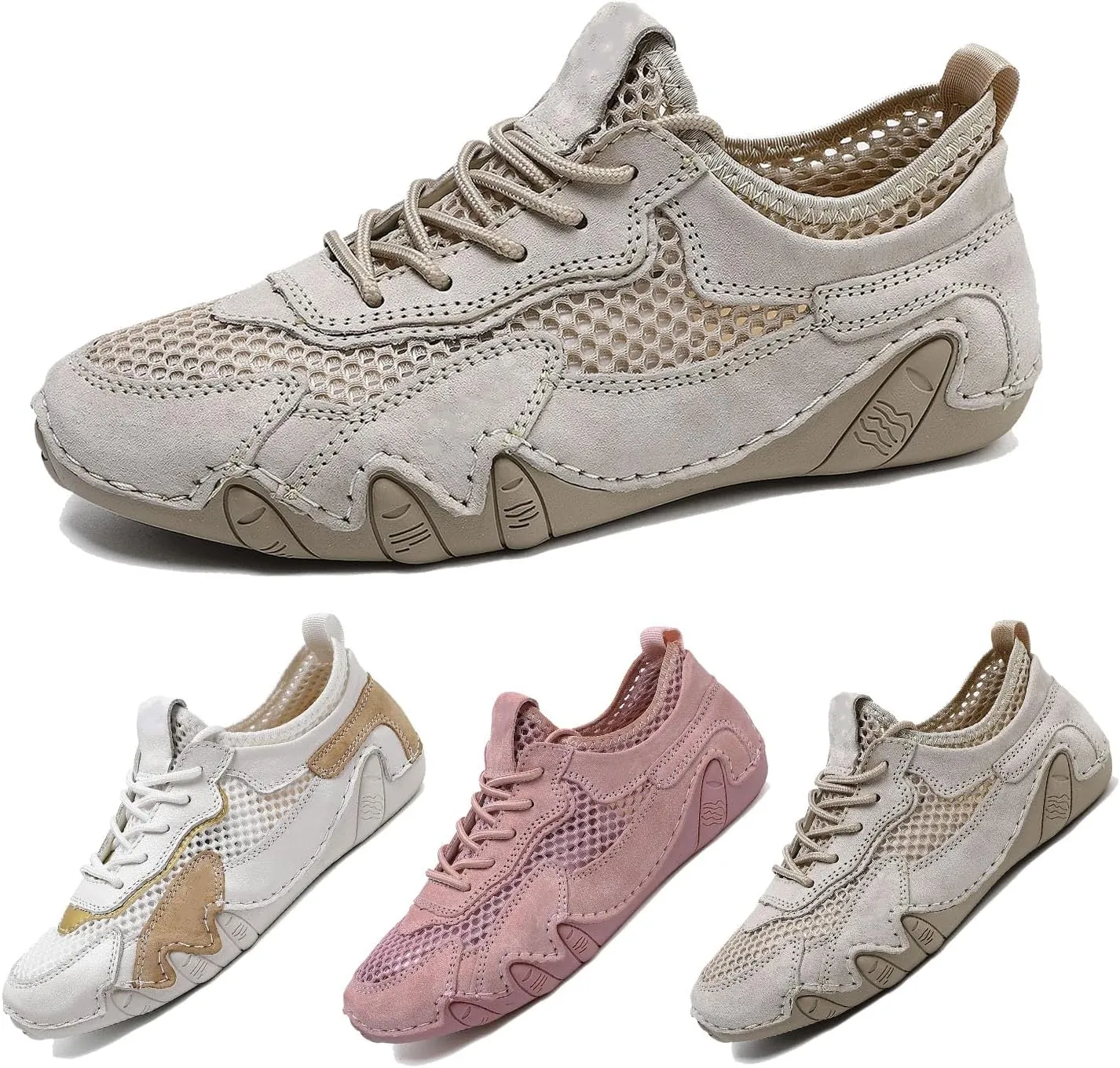 Women's Breathable mesh Outdoor Arch Support Shoes, mesh Upper,Lightweight,Cushioning,Lightweight Casual Summer Sneakers for Hiking and Walking