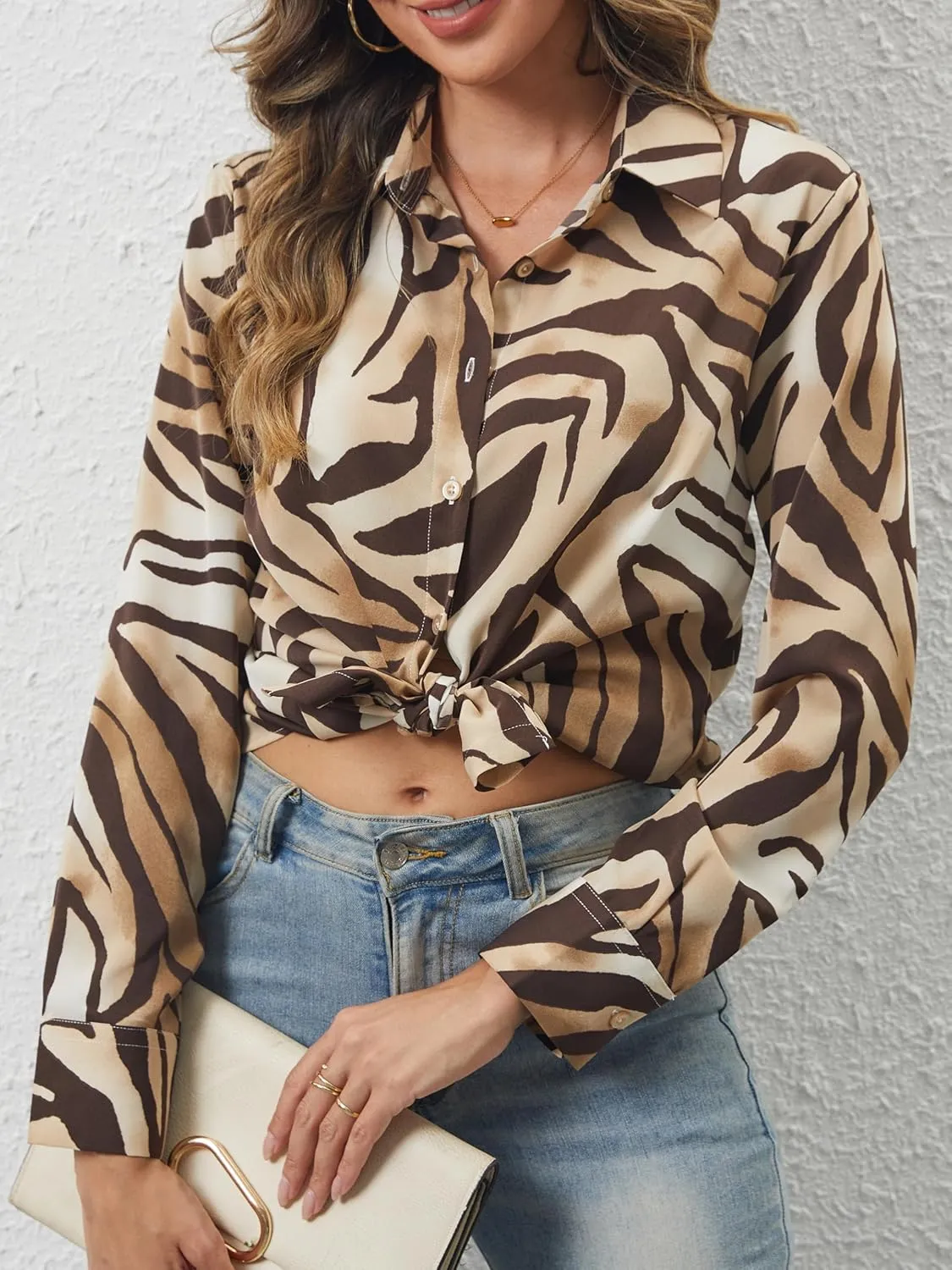 Women's Button Down Shirts Long Sleeve Basic Classic Soft Shirt Collared Fashion Dressy Casual Blouses