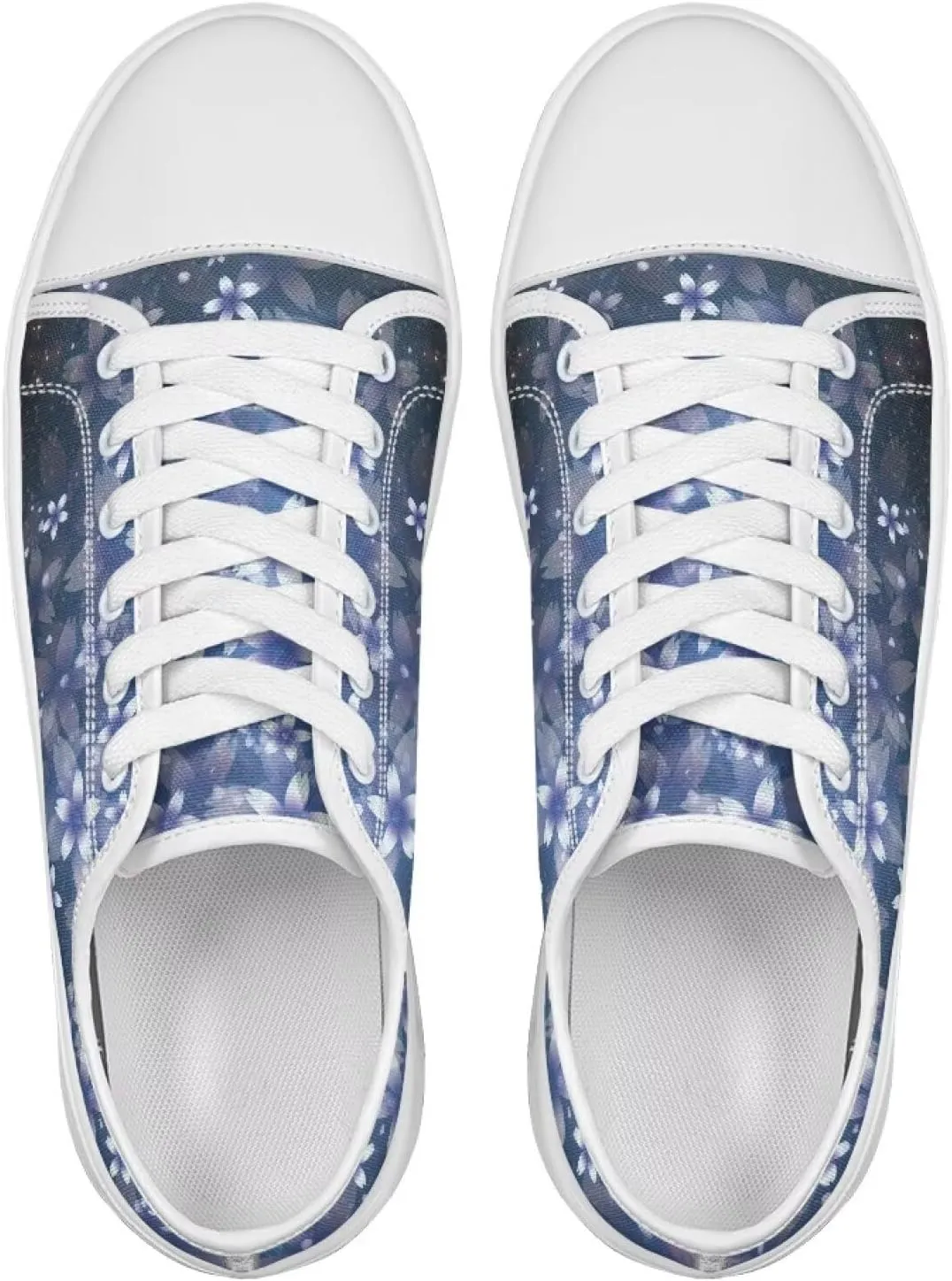 Womens Casual Sneakers Flower Shoes for Women Lightweight & Comfort Canvas Shoes
