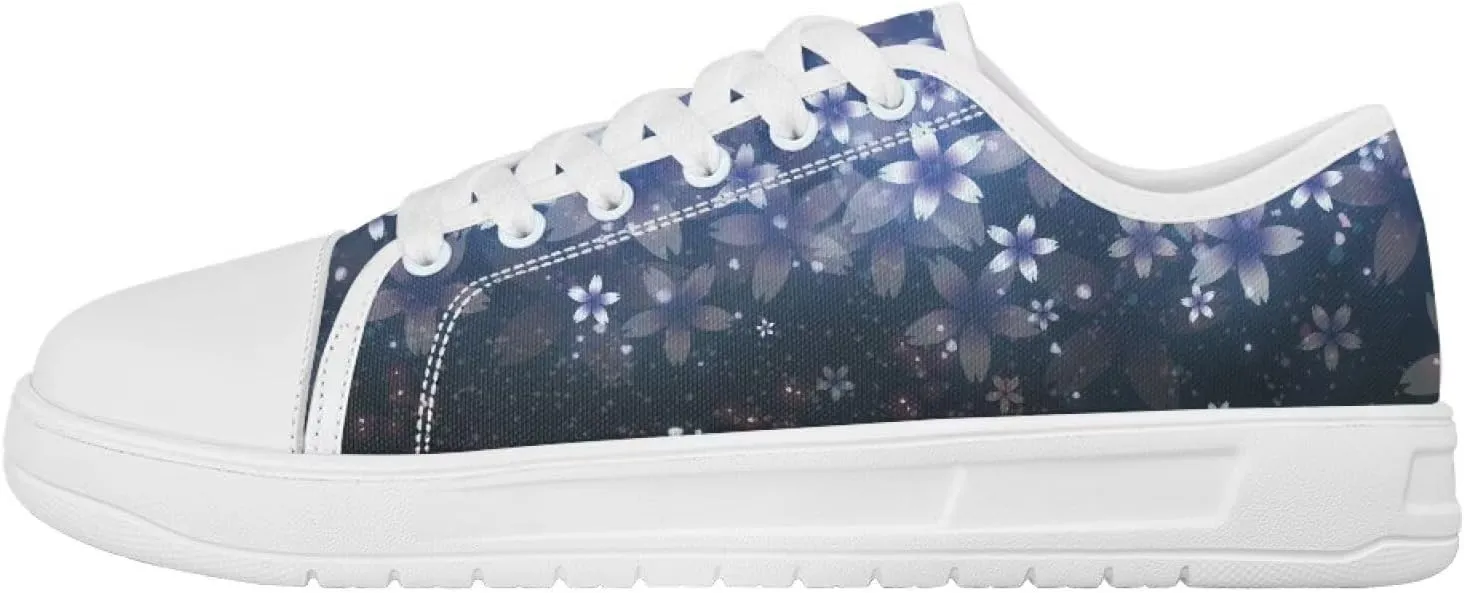 Womens Casual Sneakers Flower Shoes for Women Lightweight & Comfort Canvas Shoes