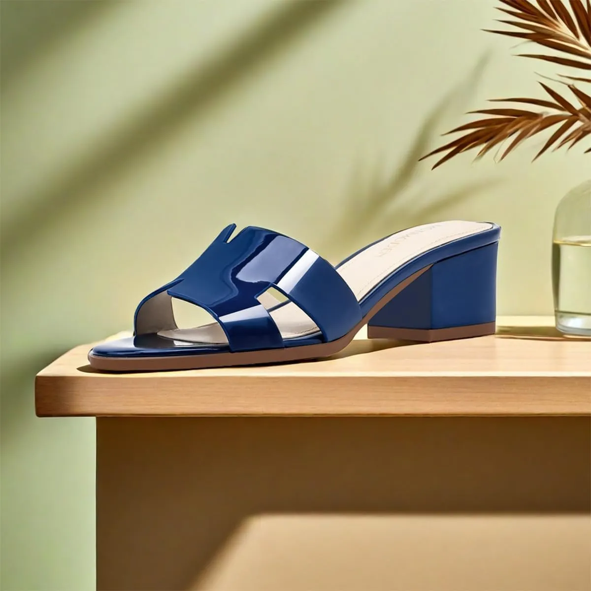 Women's Chunky Open Toe Low Block Heels Kitten Dressy Heels for Women Low Heel Sandals for Women Summer Comfy Heels