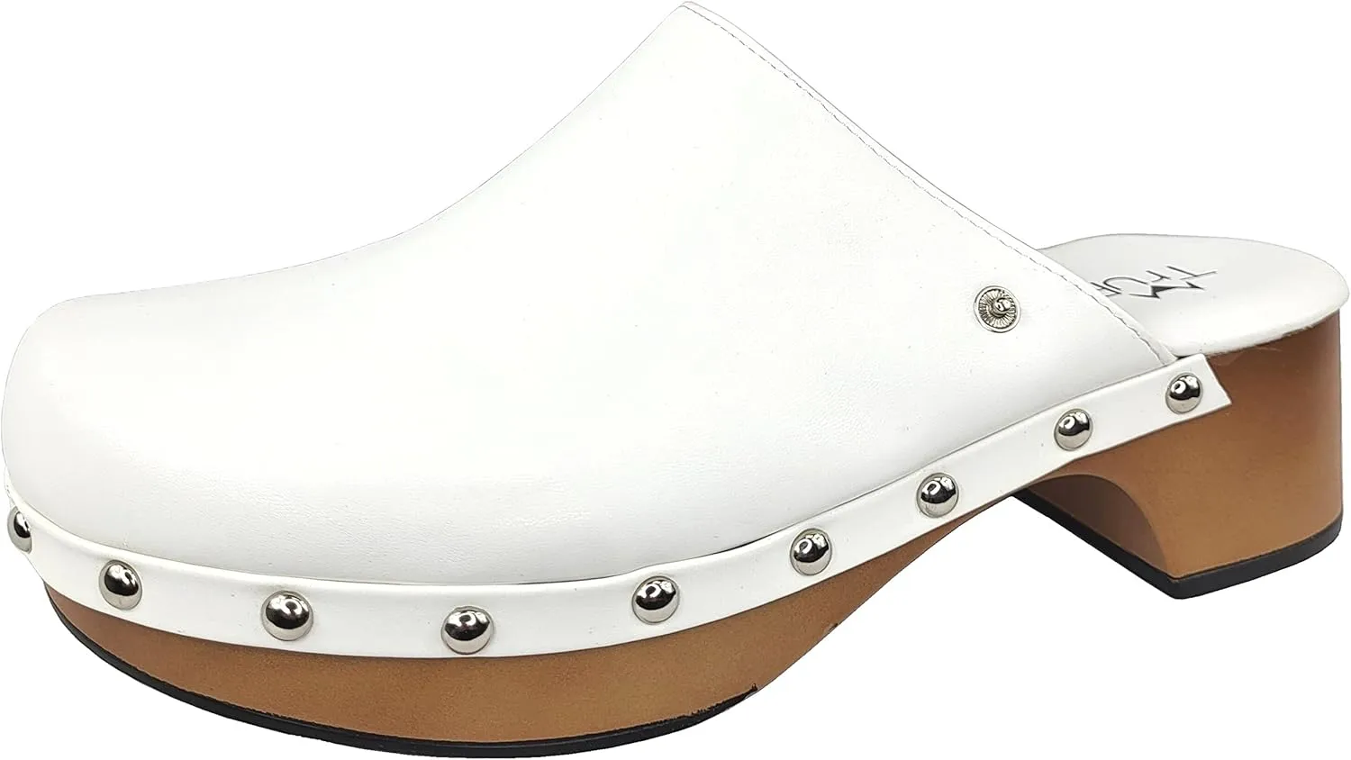 Women's Classic Clogs Faux Wood Heel Slip On Shoes