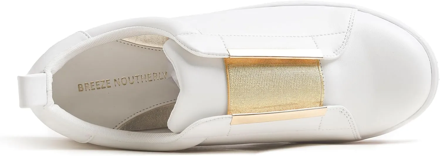 Women's Fashion Bling Deco Party Lightweight Vegan Leather Sneaker