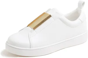 Women's Fashion Bling Deco Party Lightweight Vegan Leather Sneaker