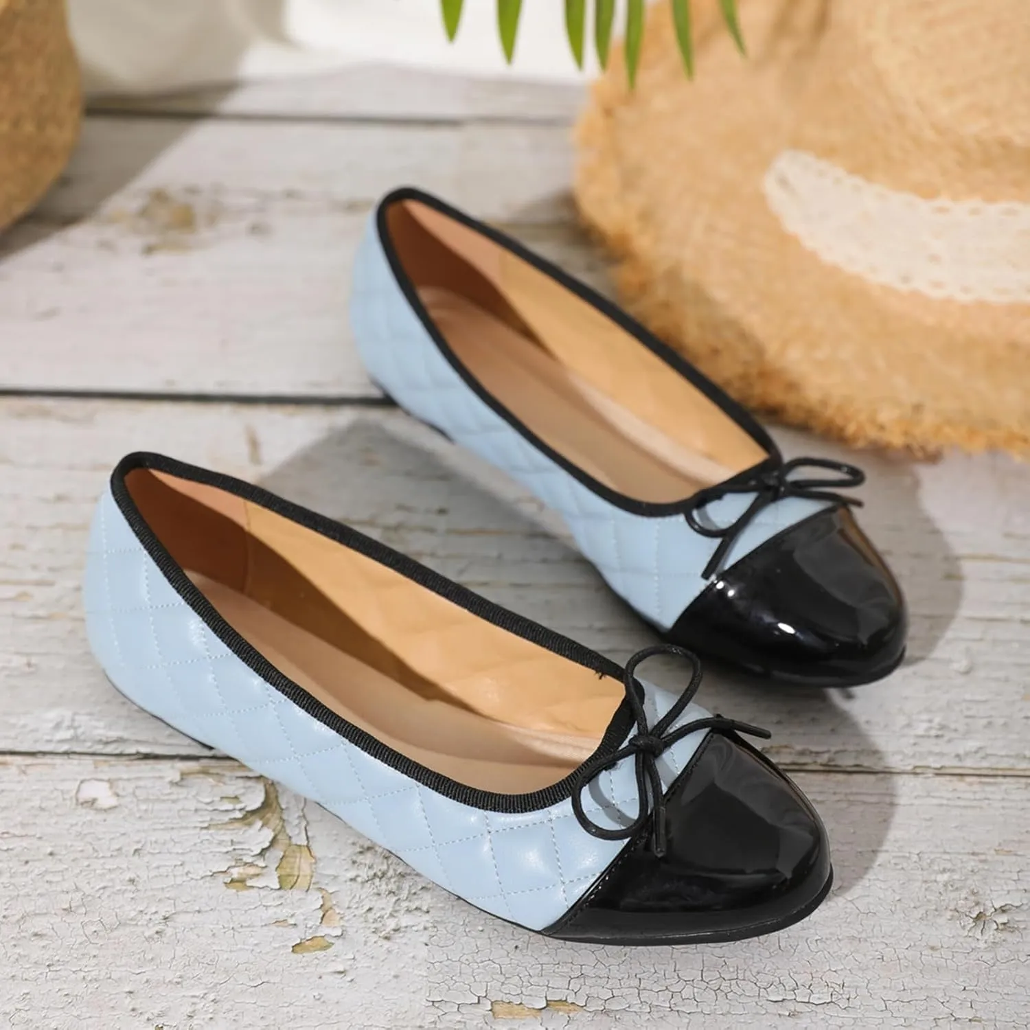 Women’s Flats Comfortable Dressy Ballet Flats Shoes for Casual Bow Formal Flats Loafers for Women